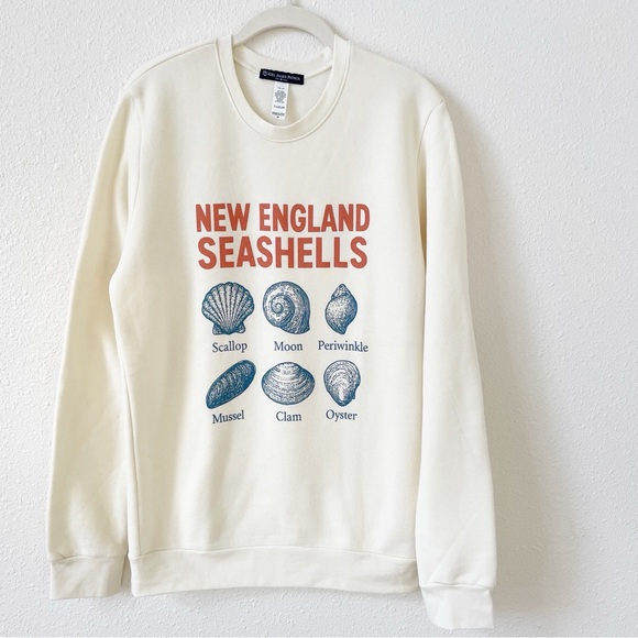 Kiel James Patrick Tops - Kiel James Patrick New England Seashells Sweatshirt Size Medium Coastal Beach